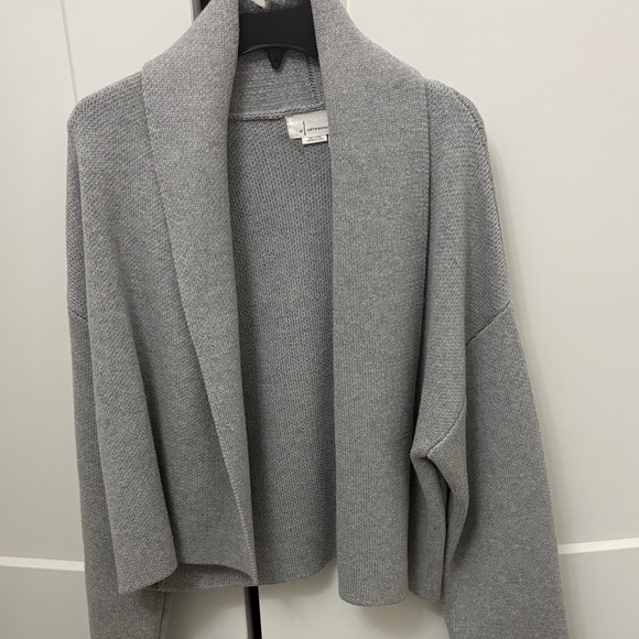 Anthropologie Sweaters - Anthropologie Gray Open-Front Cardigan